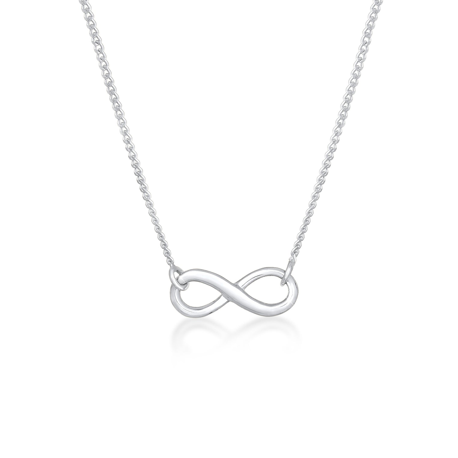 Silver Perhiasan Wanita Perak Asli - Silver Kalung Infinity Eternity Symbol