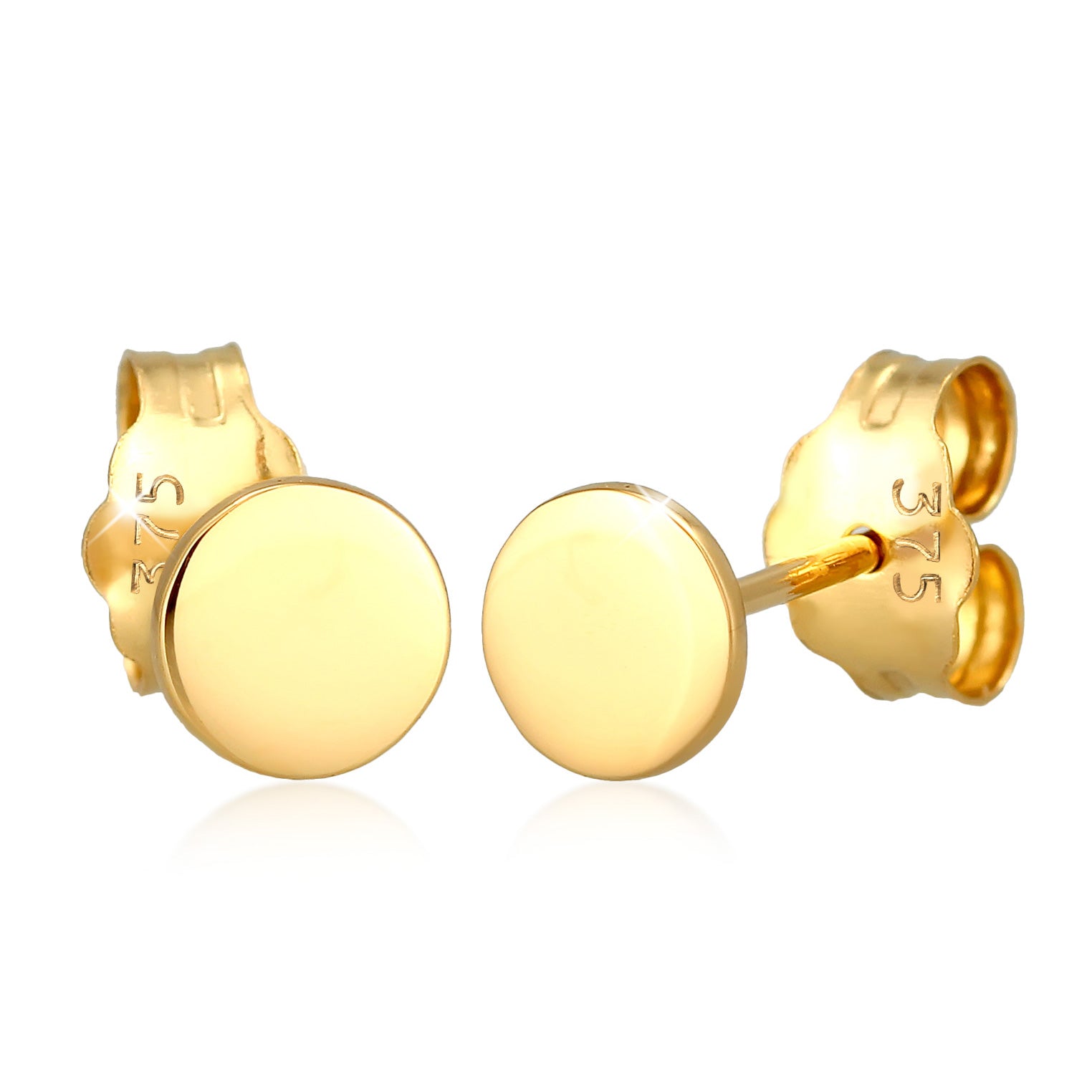 Gold Perhiasan Wanita Emas Asli 375 (9K) Anting Circle Round