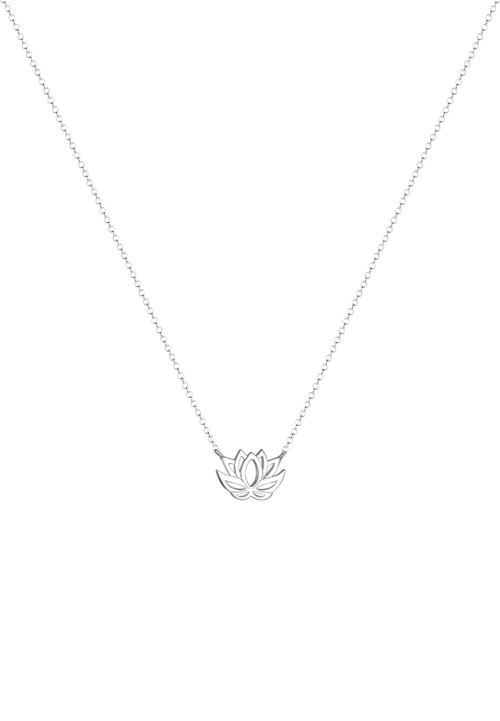 Necklace Lotus Flower 925 Sterling Silver