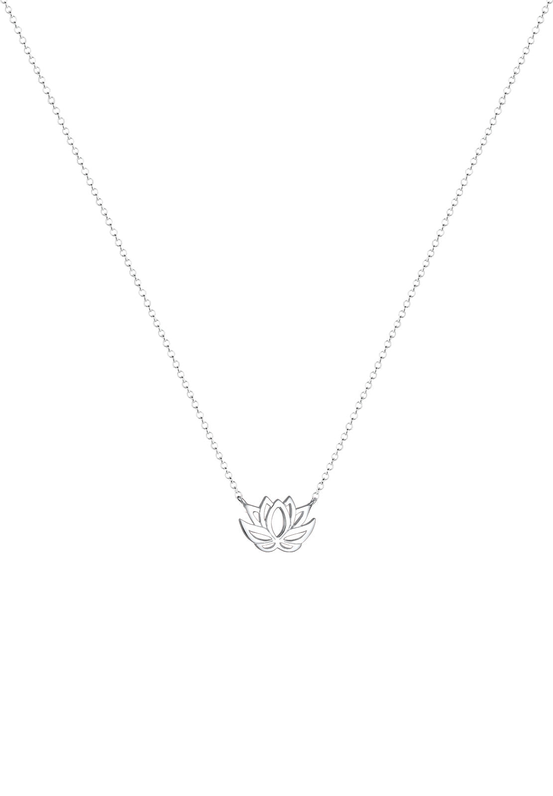 Necklace Lotus Flower 925 Sterling Silver