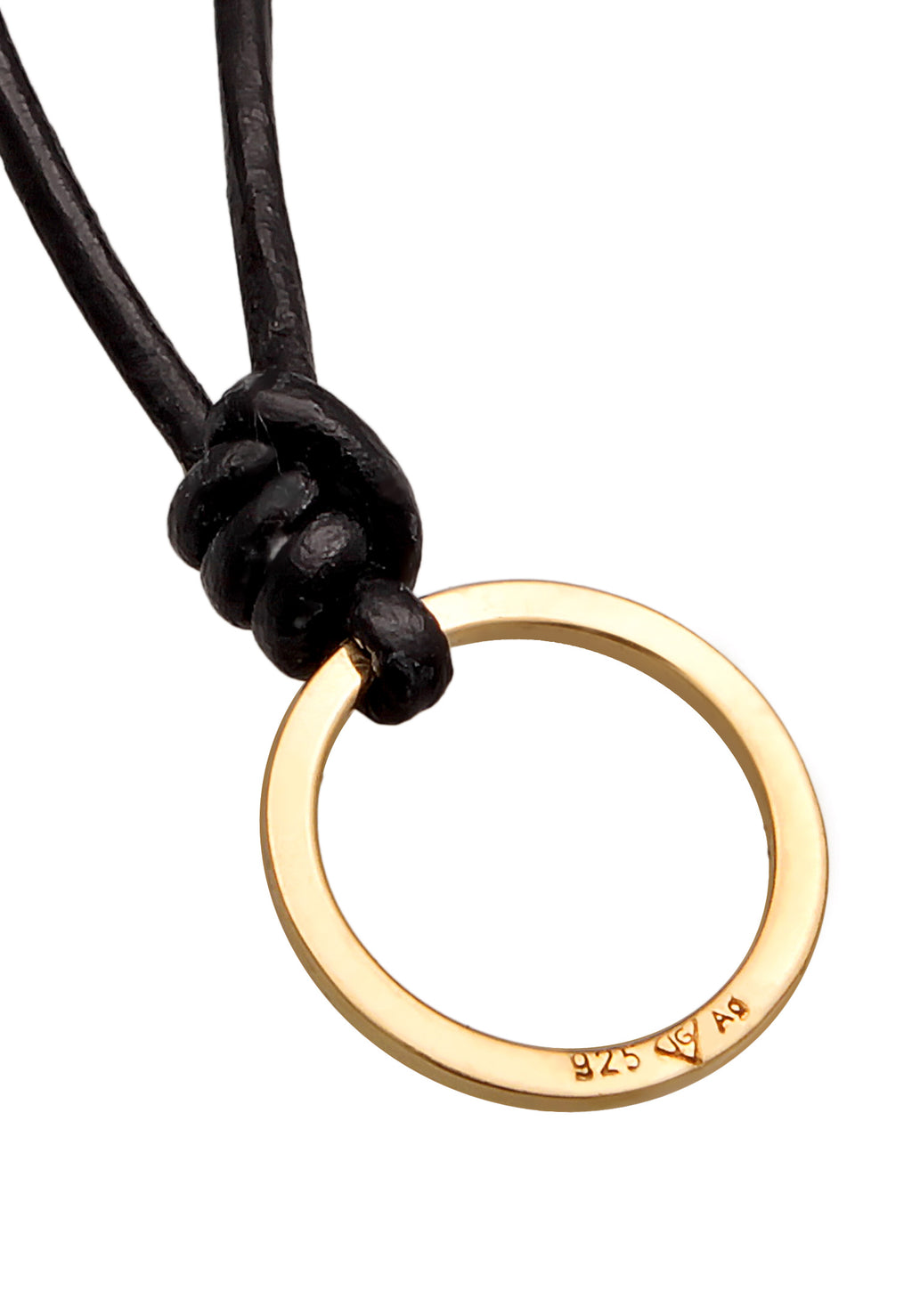 Kalung Tali Pesona Suede Hitam Perak Sterling 925