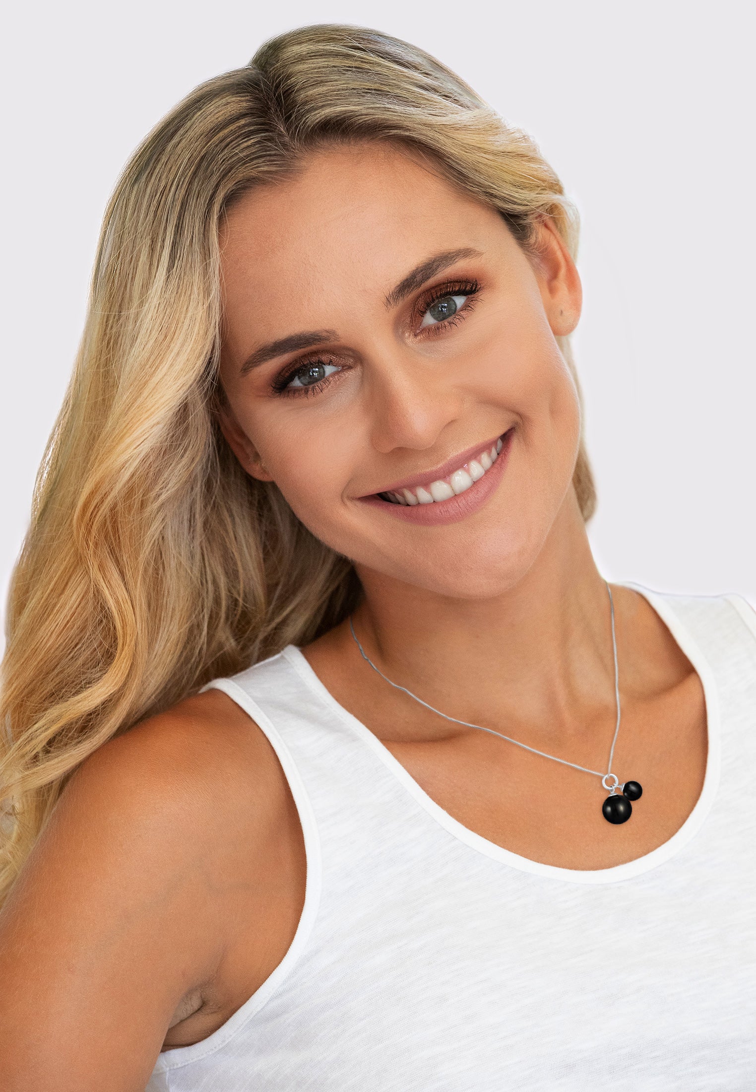 Kalung Mutiara Duo Klasik Dihiasi Kristal Swarovski® Perak Sterling 925