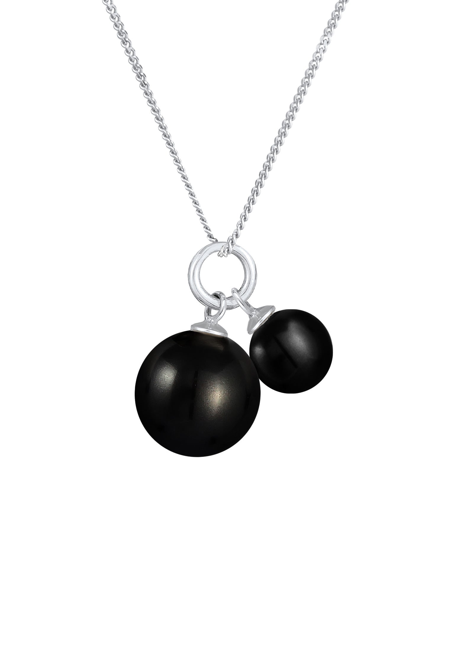 Kalung Mutiara Duo Klasik Dihiasi Kristal Swarovski® Perak Sterling 925