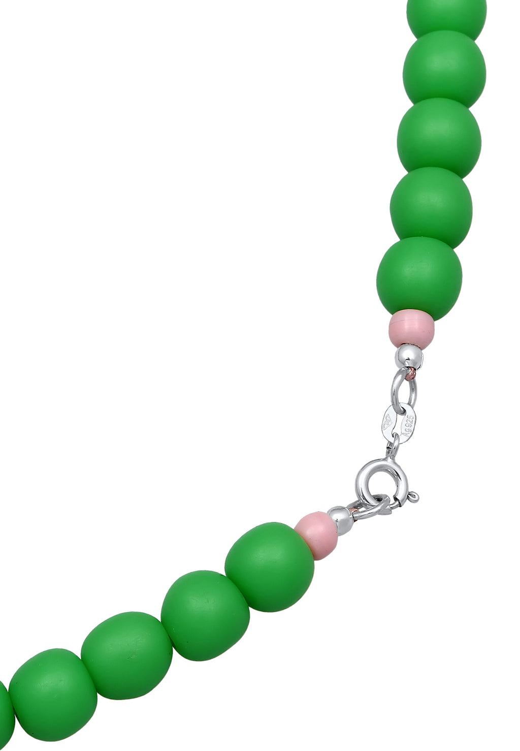 Kalung Mutiara Resin Dasar Biru Perak Sterling 925