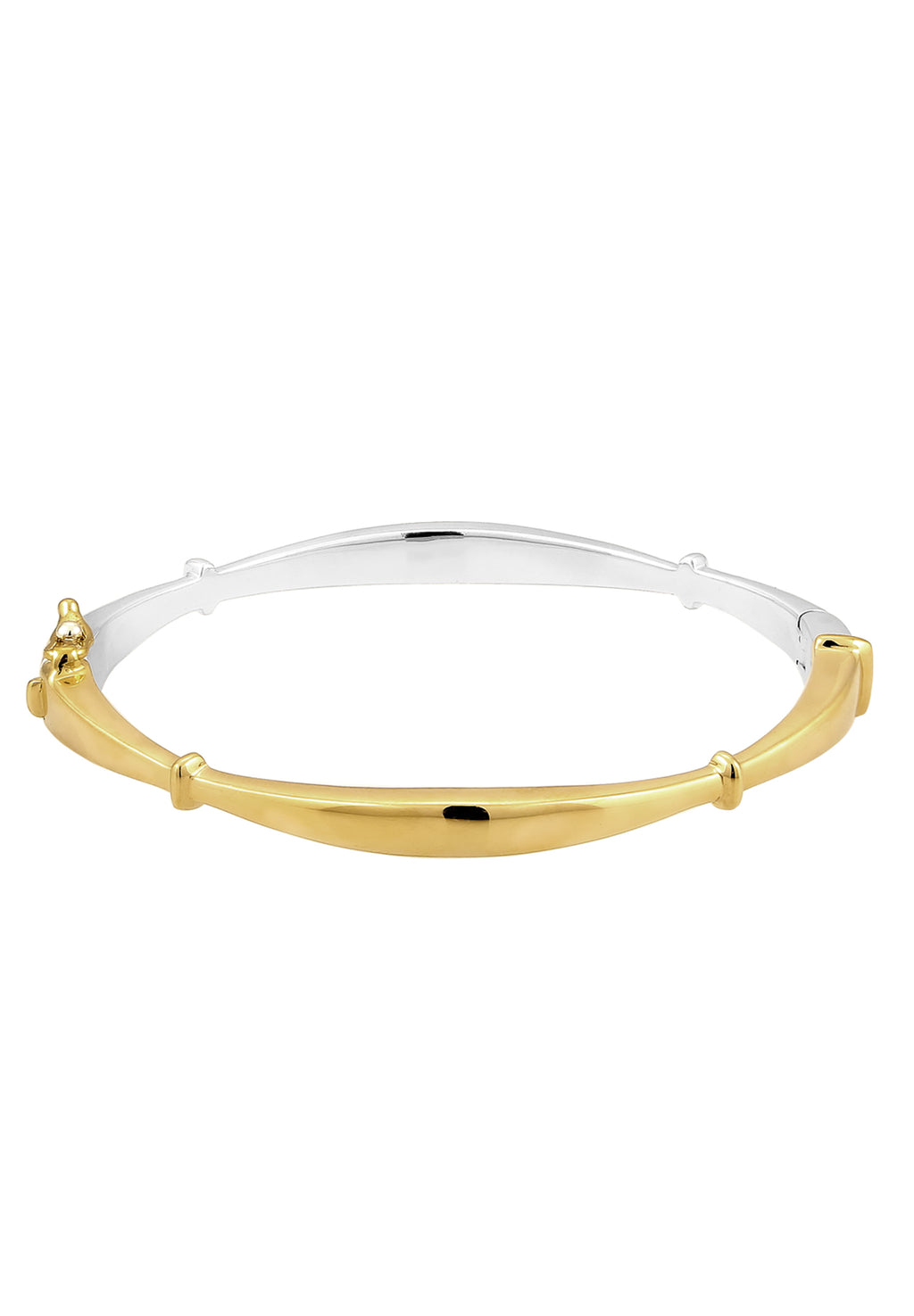 Gelang Buka Bangle Bicolor Perak Sterling 925 Berlapis Emas