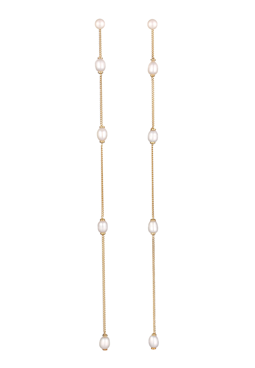 Anting Mutiara Rantai Perak Sterling 925