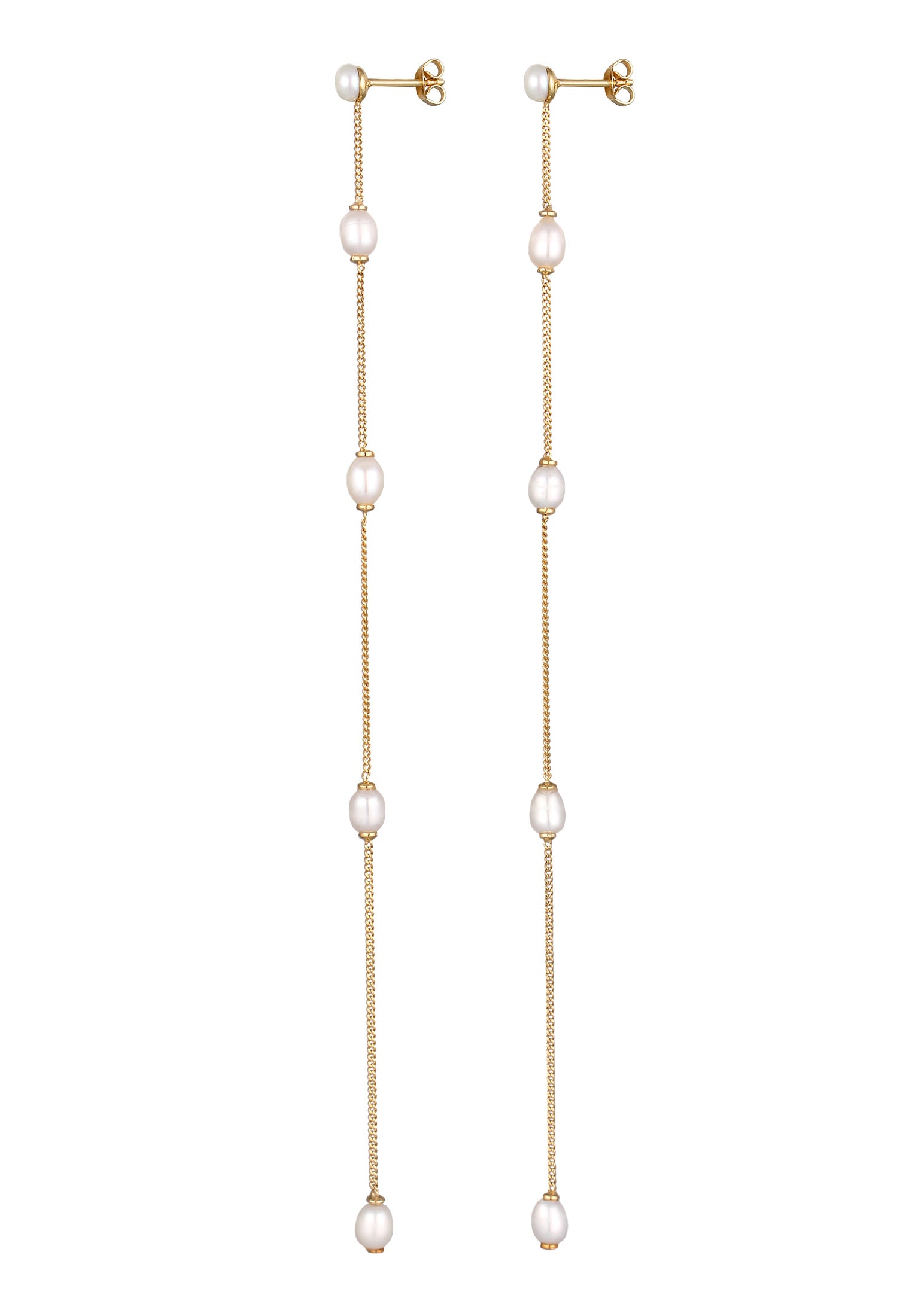 Anting Mutiara Rantai Perak Sterling 925