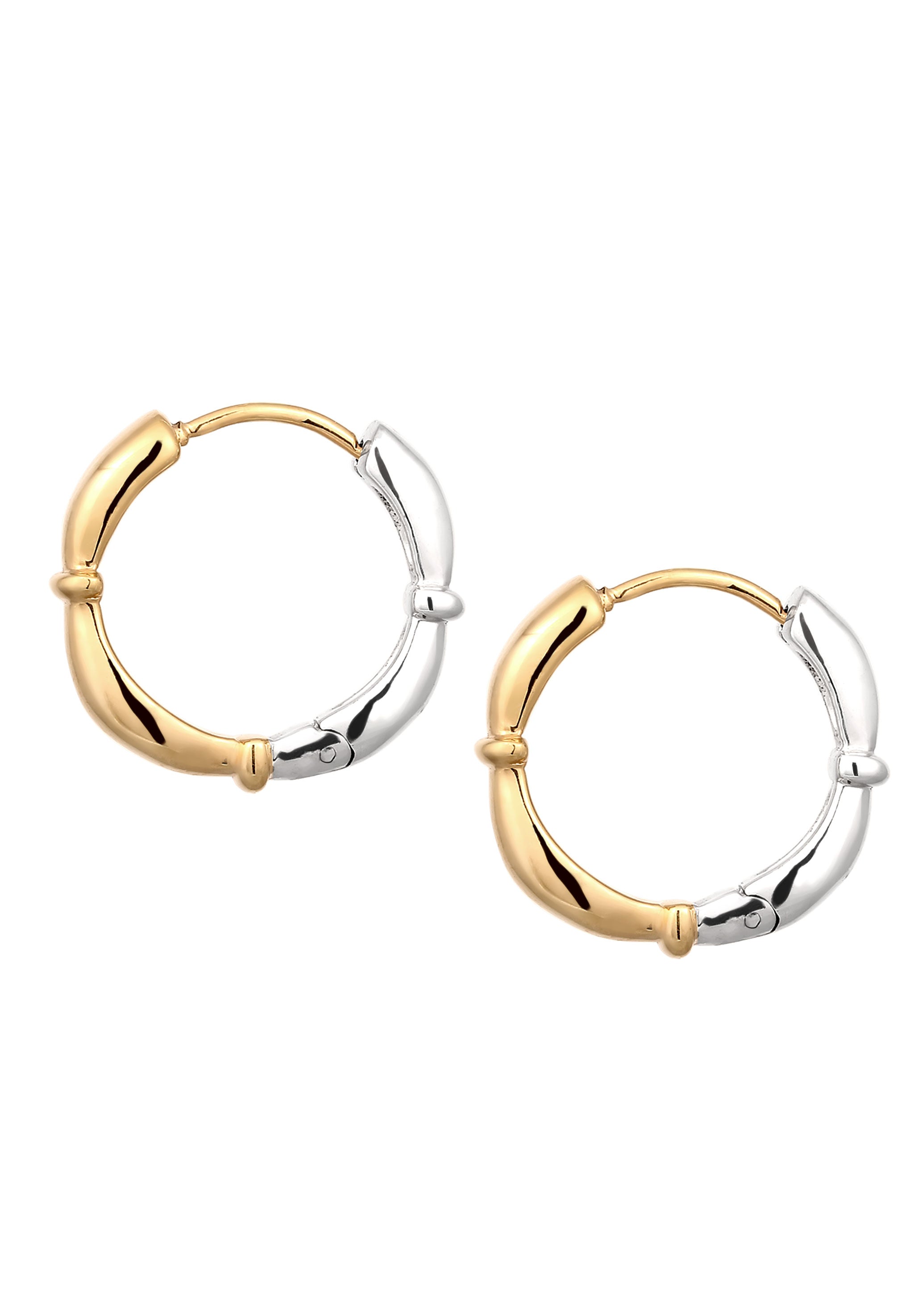 Anting Creole Bicolor Perak Sterling 925
