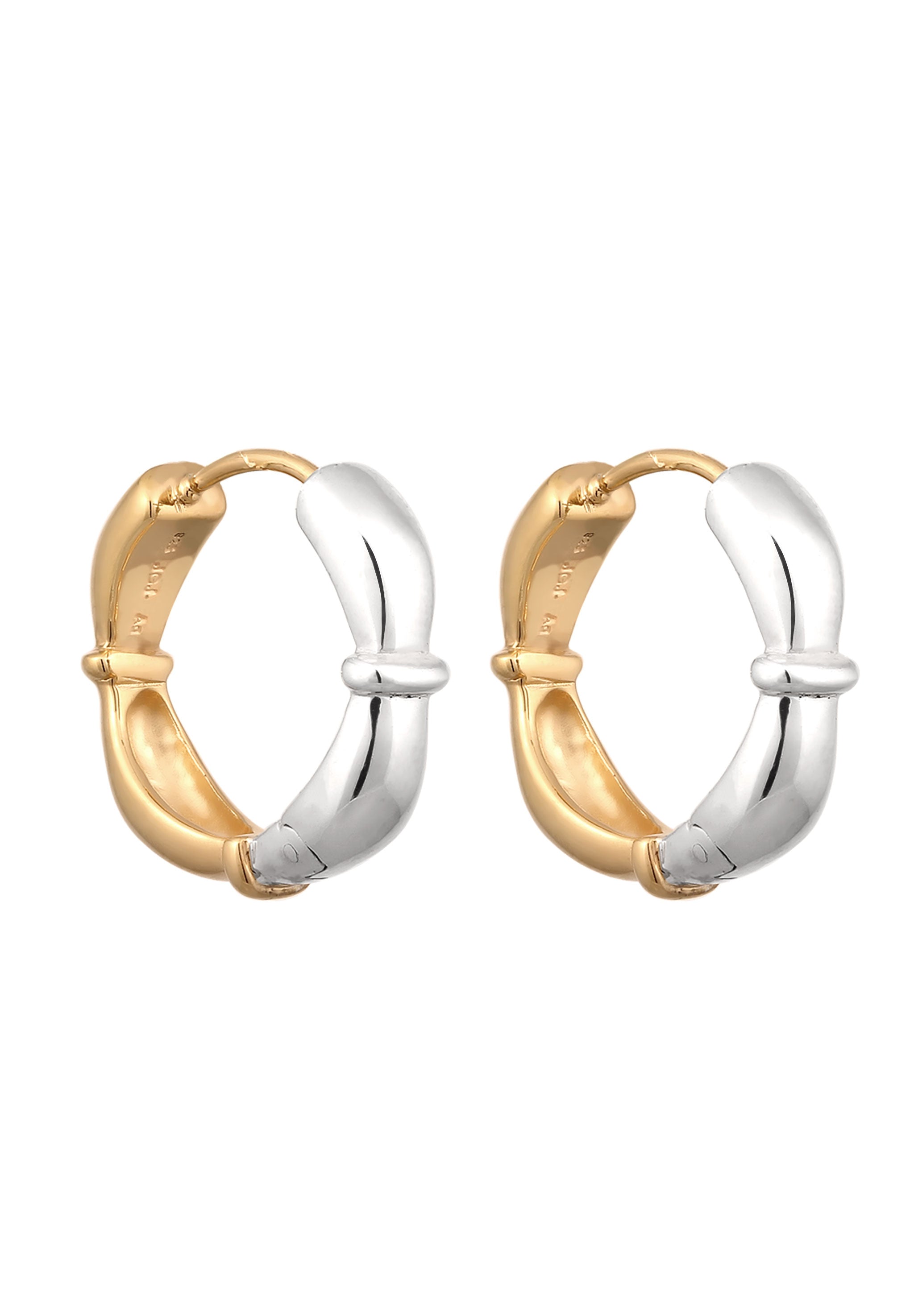 Anting Creole Bicolor Perak Sterling 925