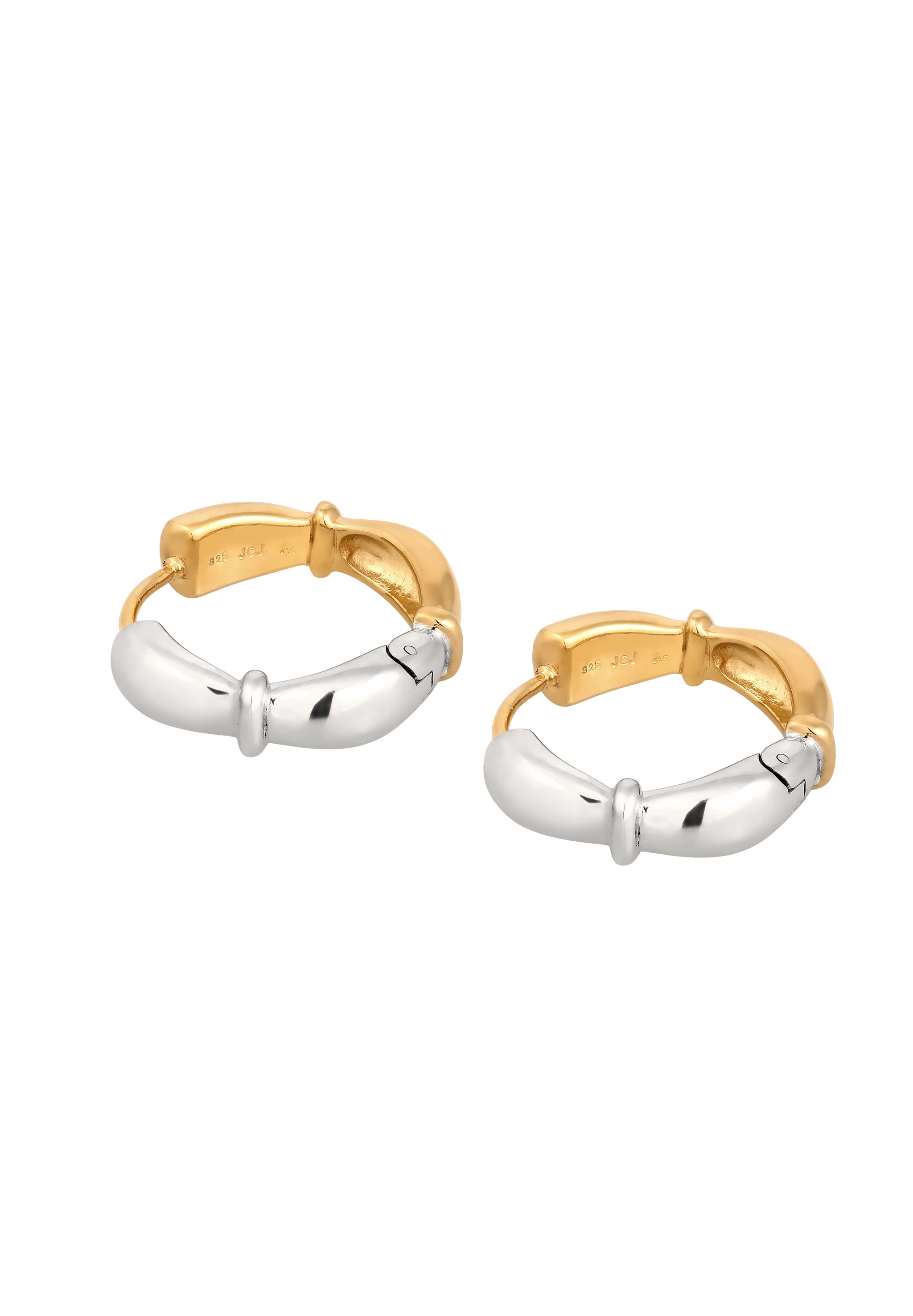 Anting Creole Bicolor Perak Sterling 925