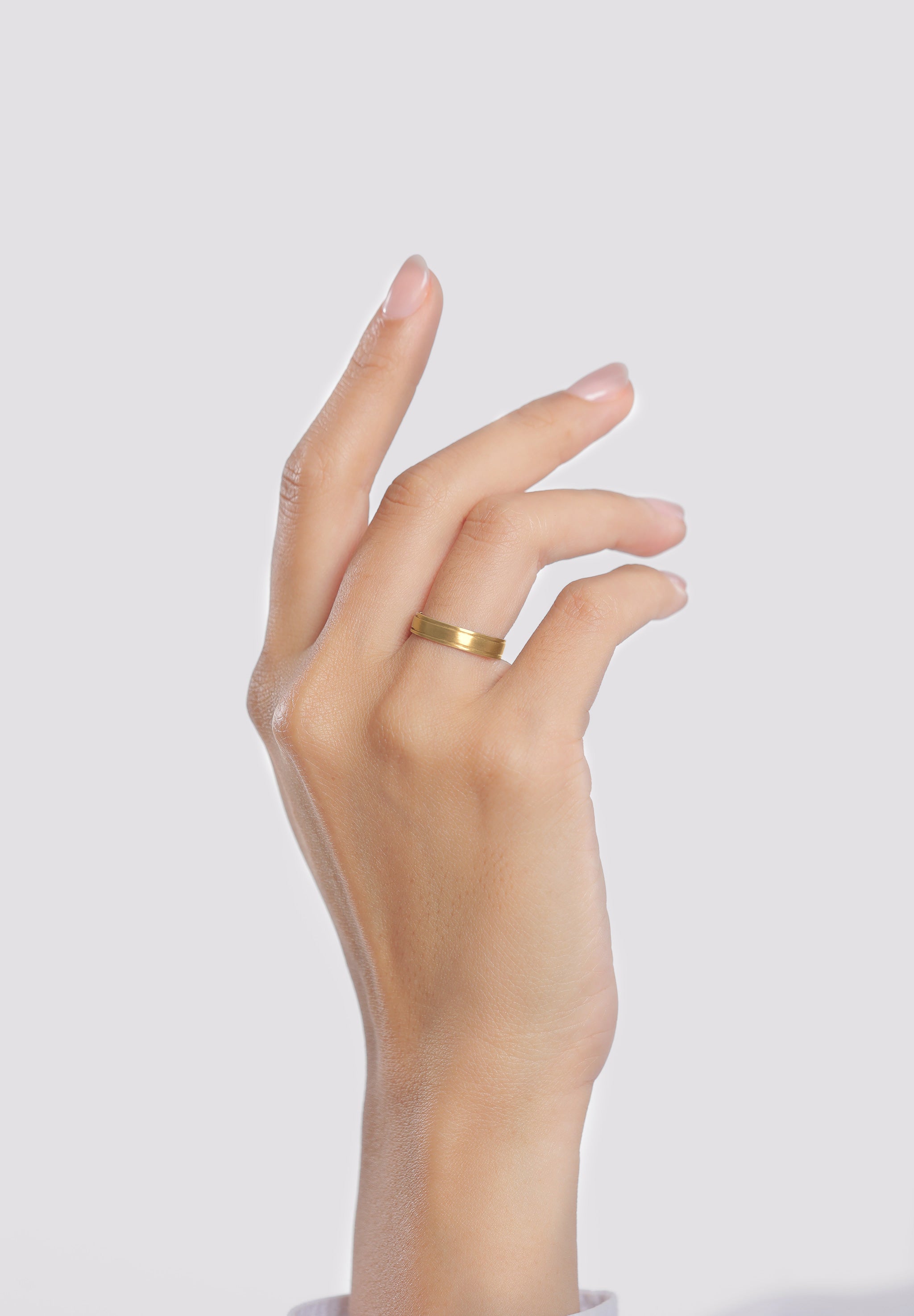 Cincin Pasangan Pernikahan Perak Sterling 925