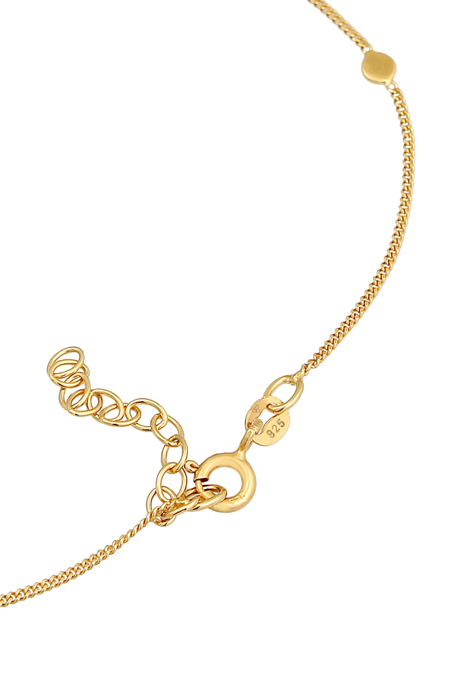 Anklet Coin Trend Timeless Adjustable in 925 Sterling Silver Gold Plated