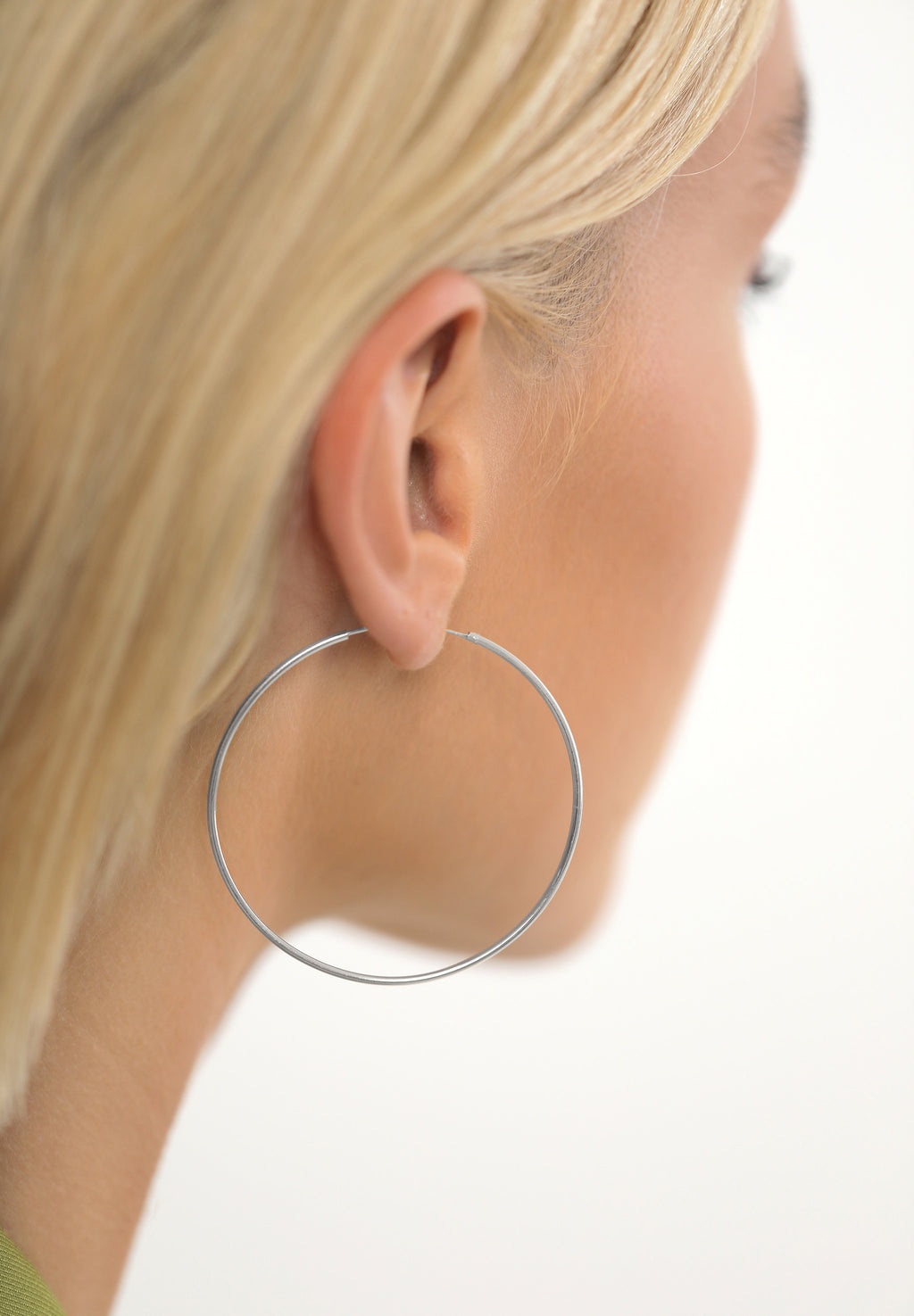 Silver Anting Perhiasan Perak 925 Wanita Creole Classic