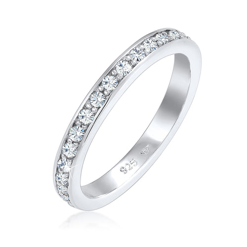 Cincin perak 925 dengan kristal elegan Elli Jewelry