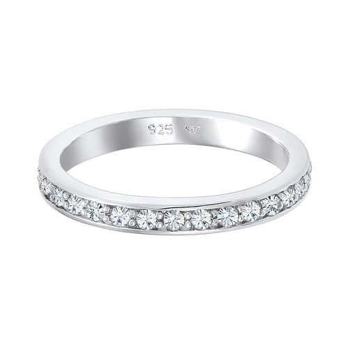 Cincin perak 925 dengan kristal elegan Elli Jewelry