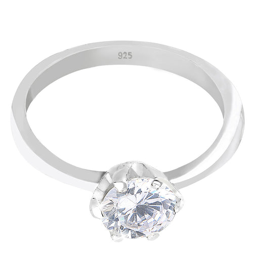 White Elli Germany Cincin 925 Sterling Silver Cincin Basic Zirconia