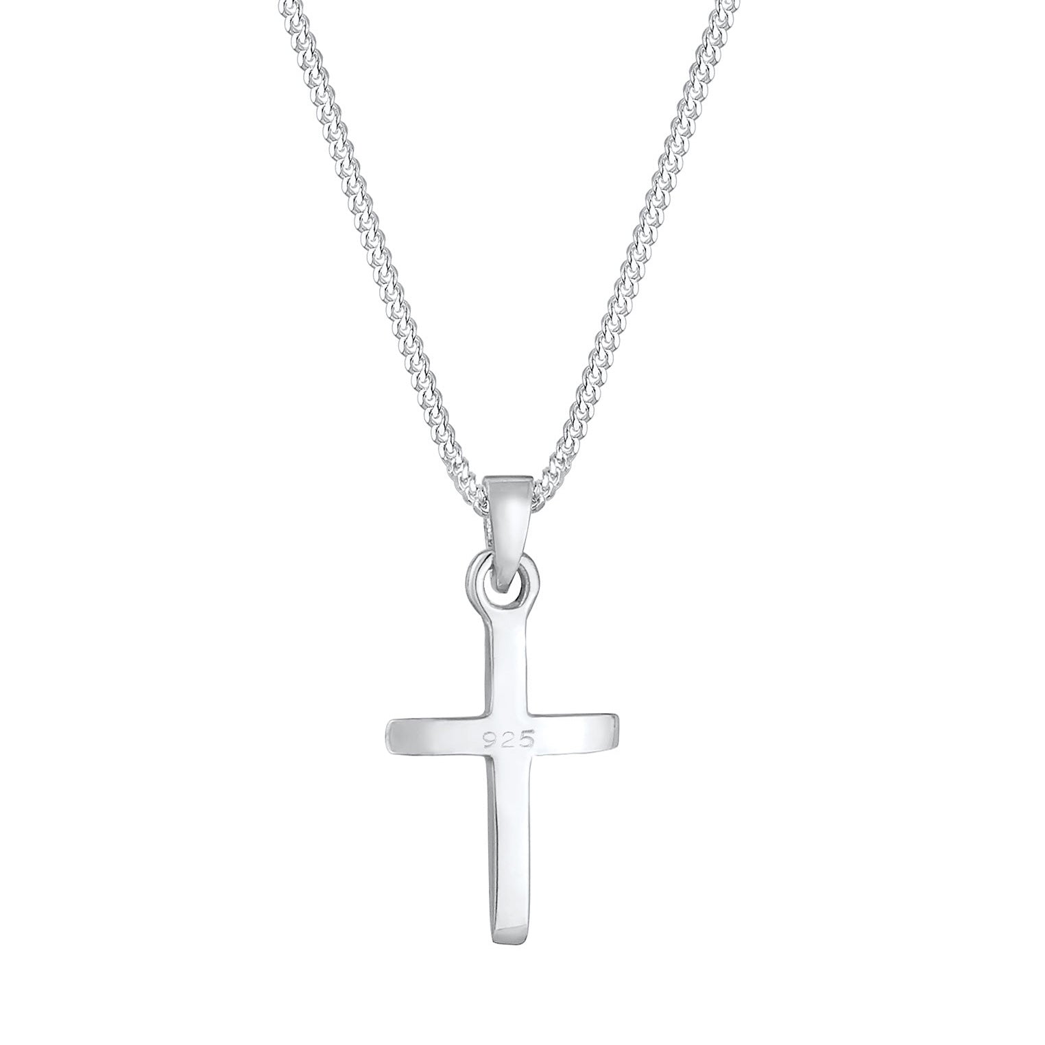 Silver Perhiasan Wanita Perak Asli - Silver Kalung  Cross Star Engraving Filigree