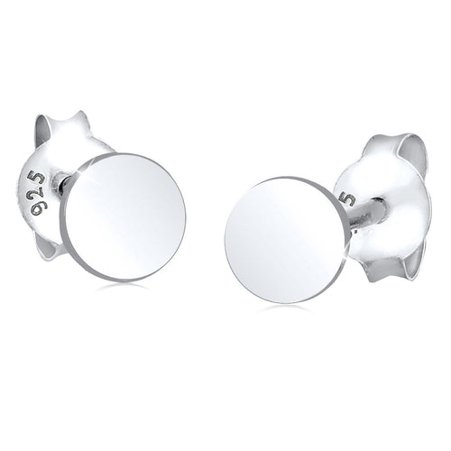 Anting perak 925 dengan round motif elegan Elli Jewelry