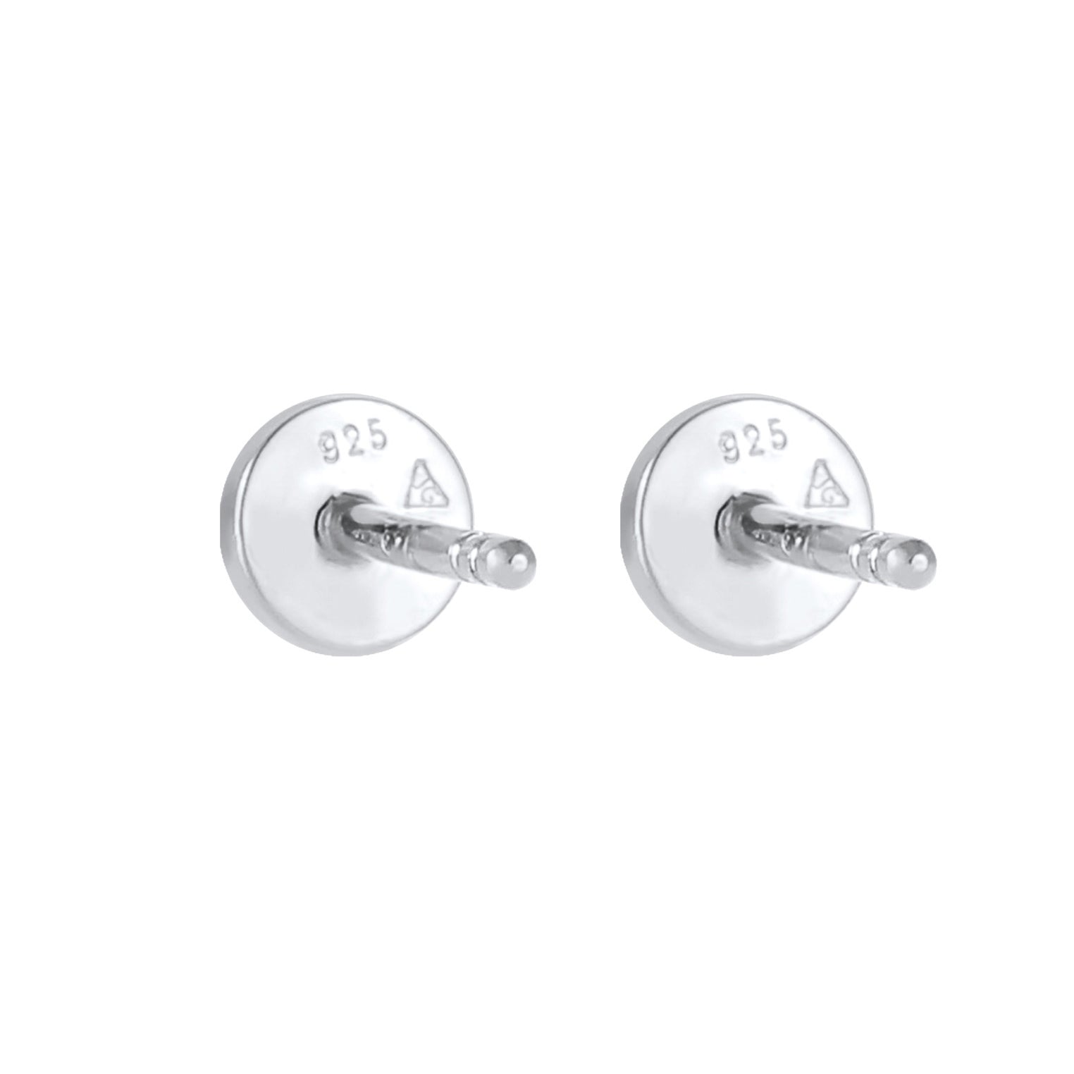 Silver Perhiasan Wanita Perak Asli - Silver Anting Stud Basic Round