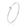 Silver Cincin Perhiasan Perak 925 Wanita Basic Crystal