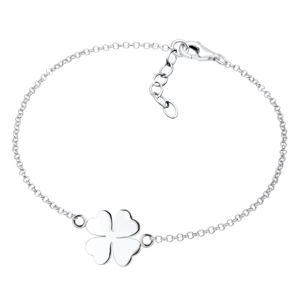 Silver Gelang Perhiasan Perak 925 Wanita Clover