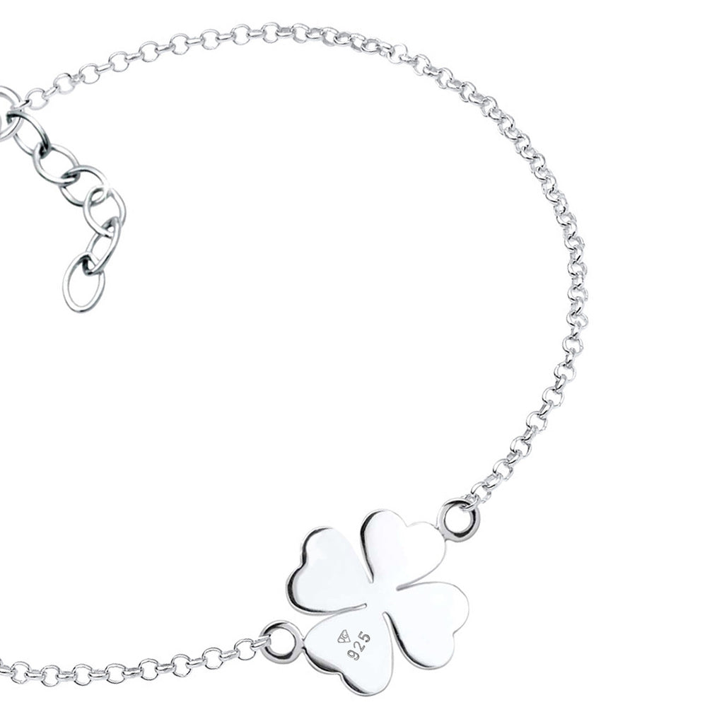 Silver Gelang Perhiasan Perak 925 Wanita Clover