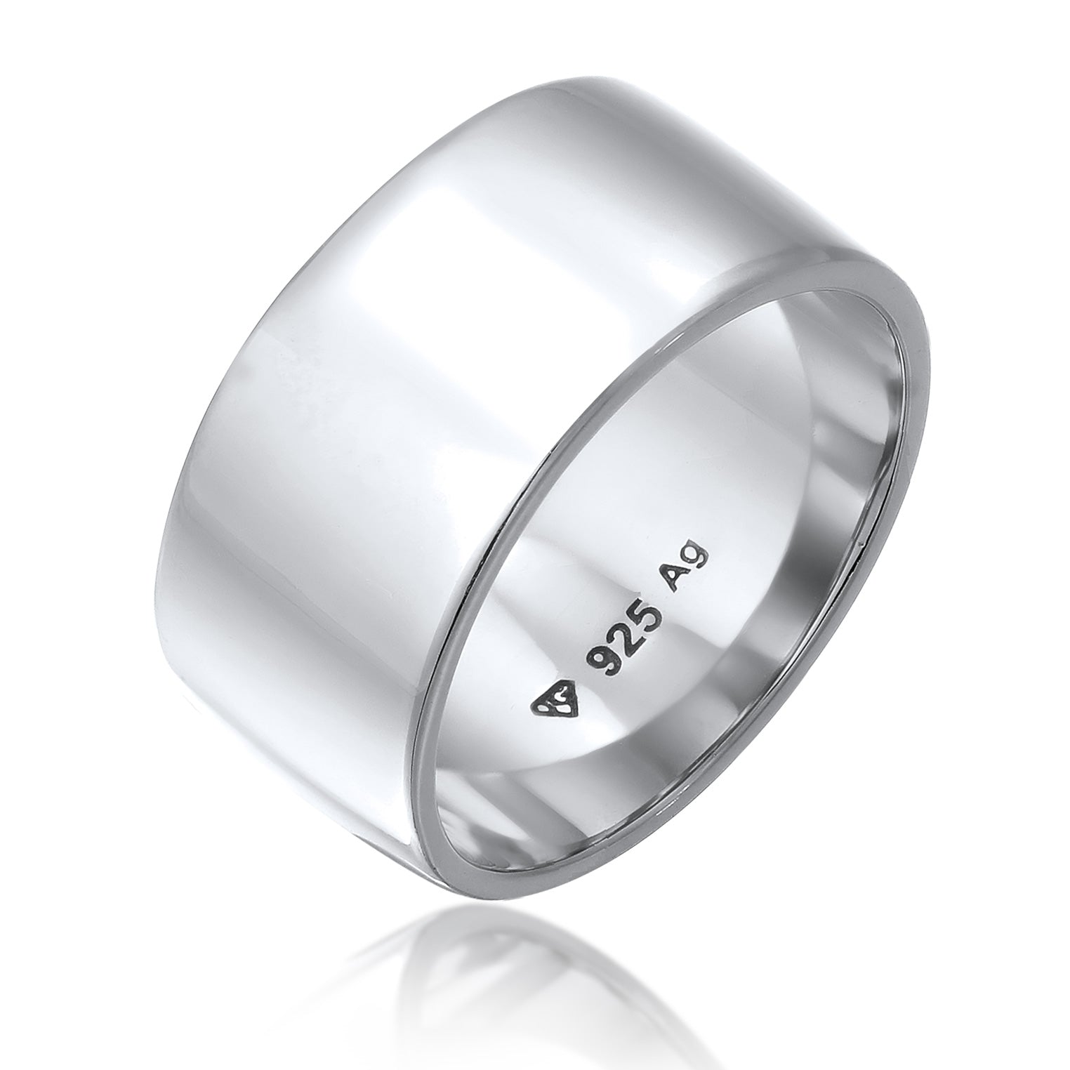Silver Cincin Perhiasan Perak 925 Wanita Basic Stacking