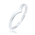 Silver Cincin Perhiasan Perak 925 Wanita V-Shape