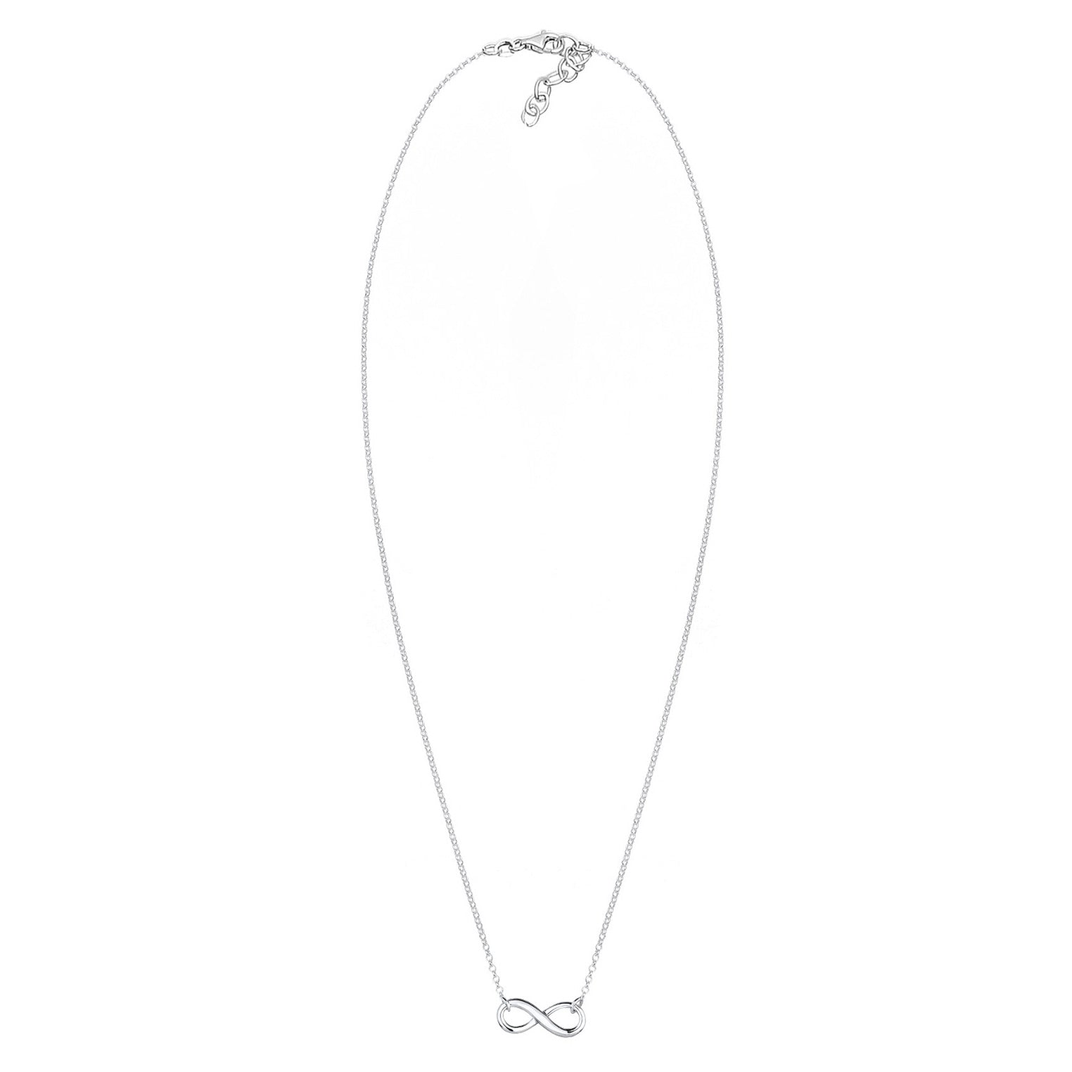Silver Perhiasan Wanita Perak Asli - Silver Kalung  Infinity Symbol Eternity