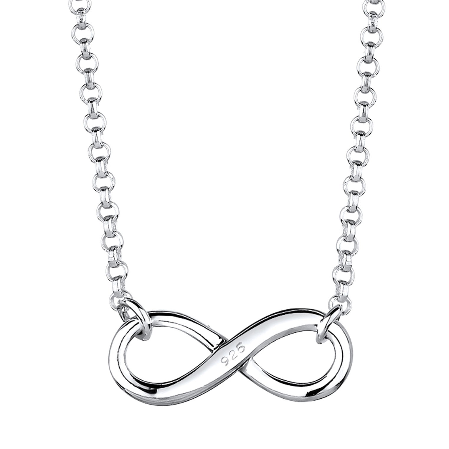 Silver Perhiasan Wanita Perak Asli - Silver Kalung  Infinity Symbol Eternity