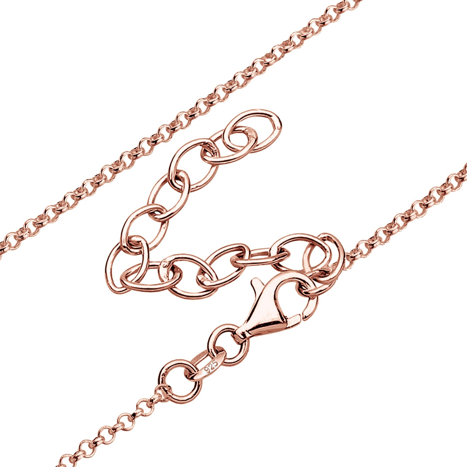 Rosegold Perhiasan Wanita Perak Asli - Silver Kalung  Infinity Symbol Eternity Lapis Rosegold