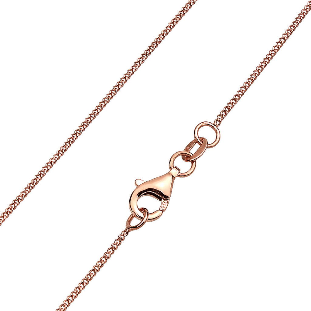 Rosegold Perhiasan Wanita Perak Asli - Silver Kalung Flower Frangipani Lapis Rosegold