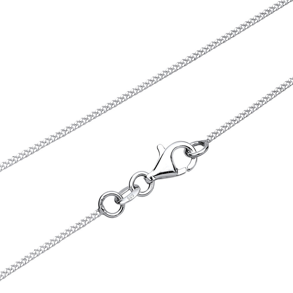 Necklace Vintage Classic Blue Crystals 925 Sterling Silver