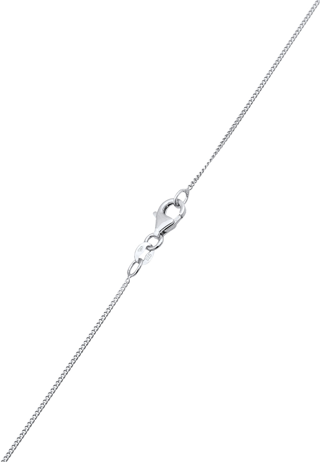 White Perhiasan Wanita Perak Asli - Silver Kalung   Geo Circle Crystals
