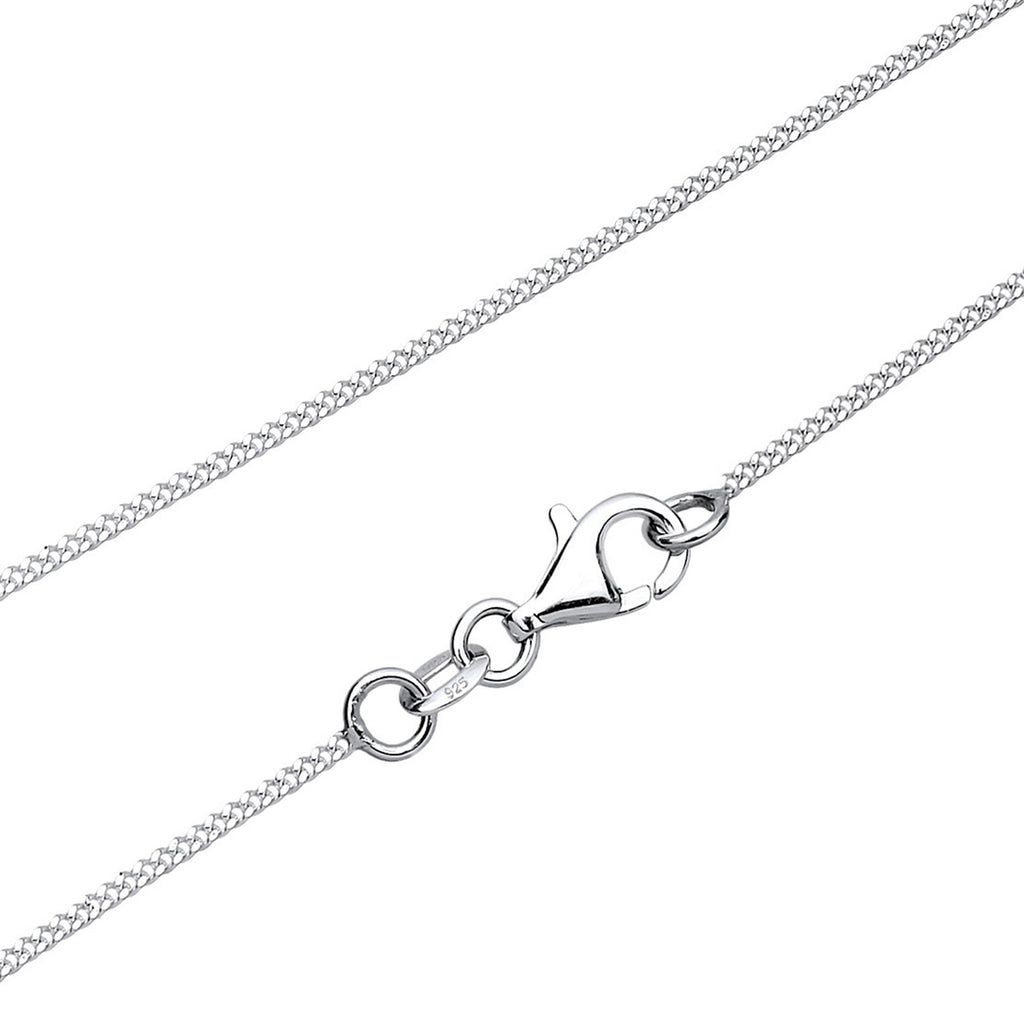 Silver Perhiasan Wanita Perak Asli - Silver Kalung Circle Crystal