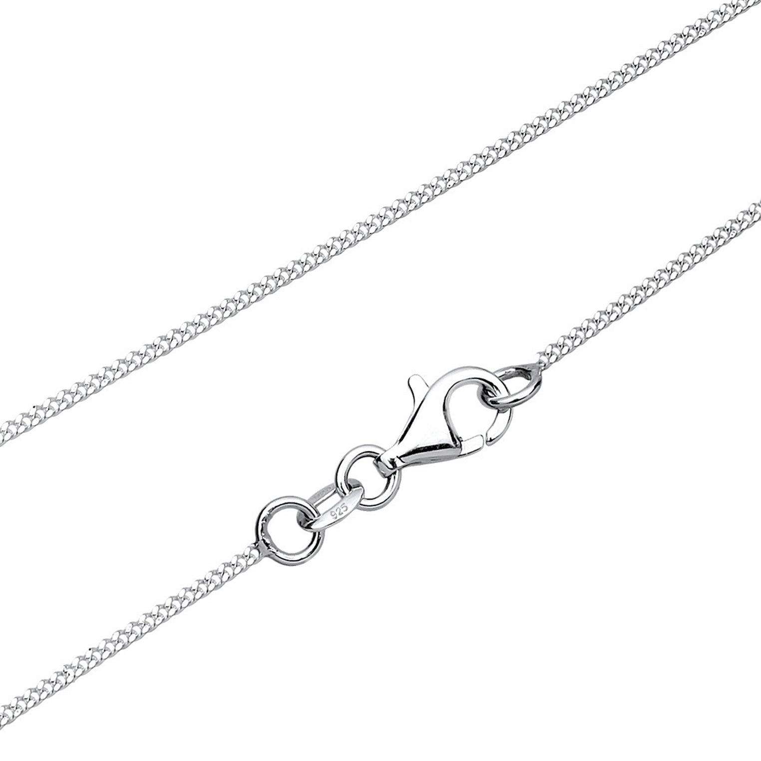 Silver Perhiasan Wanita Perak Asli - Silver Kalung Circle Crystal