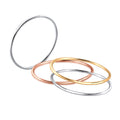 Ring Stacking Tri-Colour Gold Plated 925 Sterling Silver