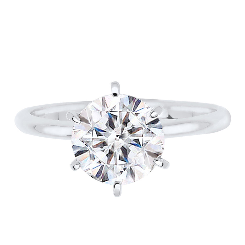 Silver Cincin Perhiasan Perak 925 Wanita Engagement Crystal