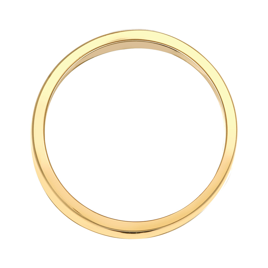 Gold Perhiasan Wanita Perak Asli - Silver Cincin Basic Stacking Gold Plated