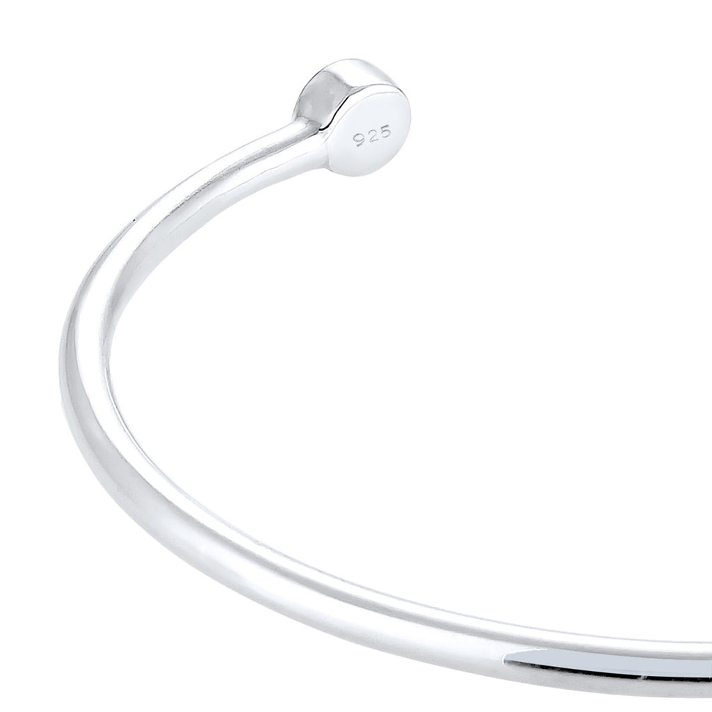 White Gelang Perhiasan Perak 925 Wanita Bangle Basic Crystals White
