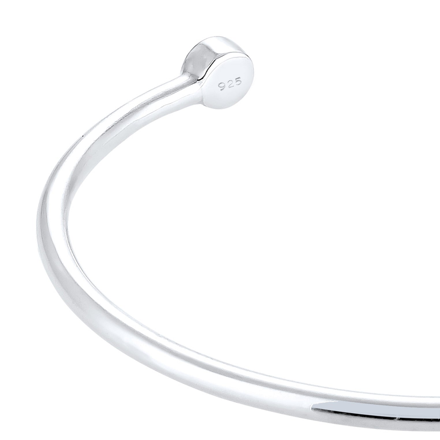 White Gelang Perhiasan Perak 925 Wanita Bangle Basic Crystals White