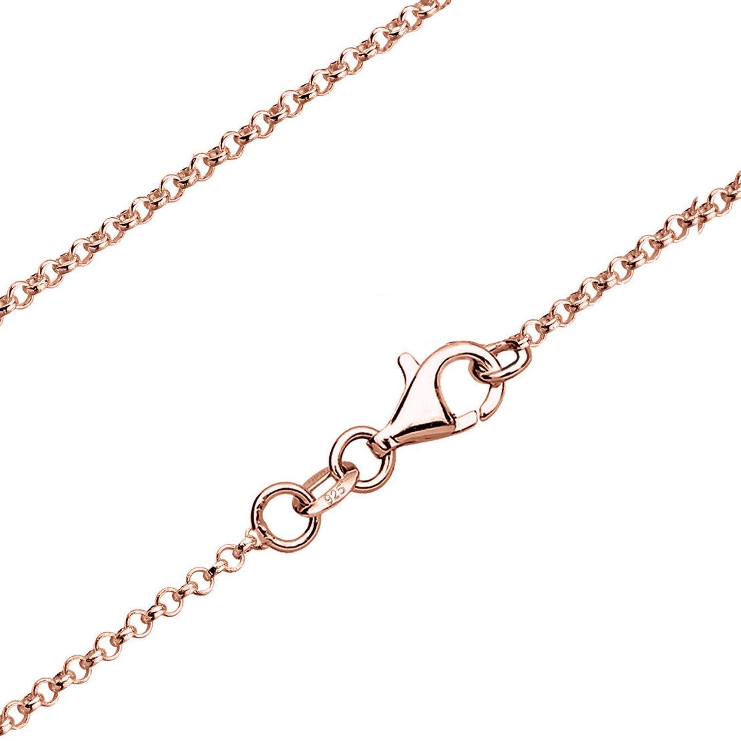 Rosegold Perhiasan Wanita Perak Asli - Silver Kalung  Lotus Flower Boho Lapis Rosegold