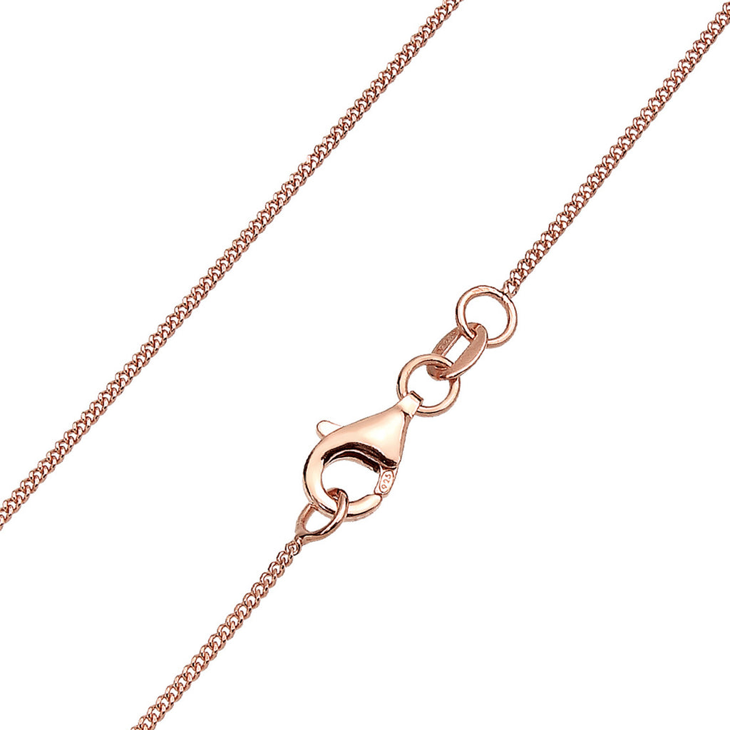 Brown Perhiasan Wanita Perak Asli - Silver Kalung  Ball Basic Crystals Lapis Rosegold