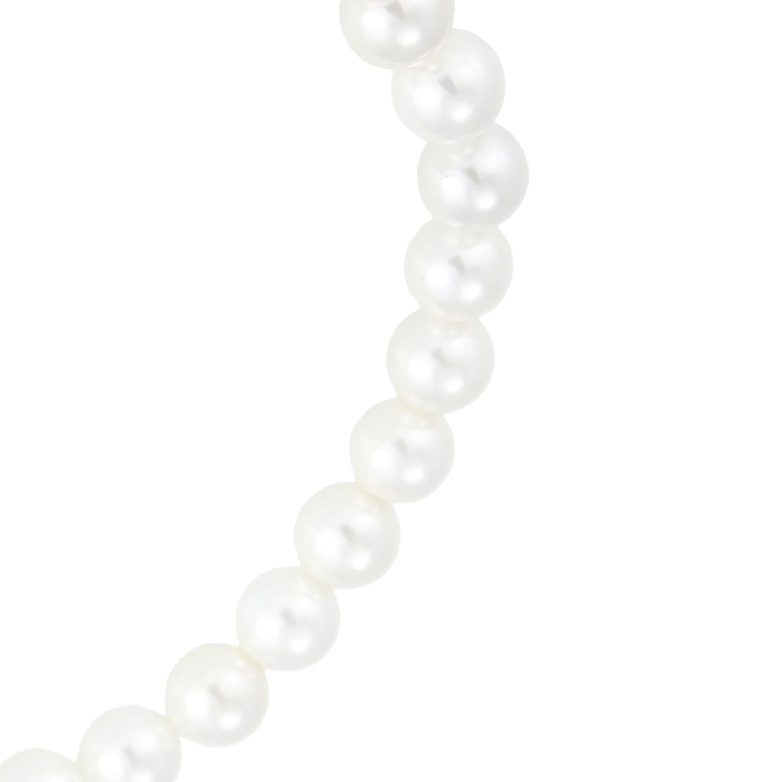 White Perhiasan Wanita Perak Asli - Silver Gelang Heart Zirconia Shell Pearl
