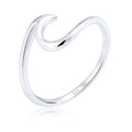 Silver Cincin Perhiasan Perak 925 Wanita Waves Beach