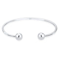 Silver Gelang Perhiasan Perak 925 Wanita Ball Geo Bangle