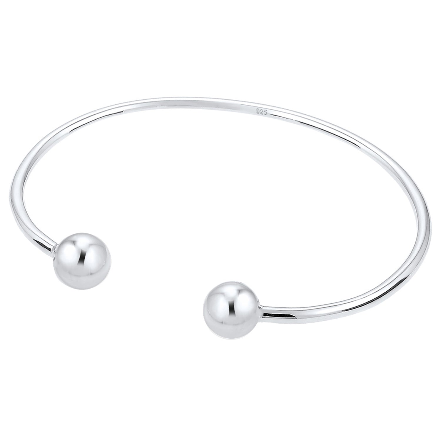 Silver Gelang Perhiasan Perak 925 Wanita Ball Geo Bangle