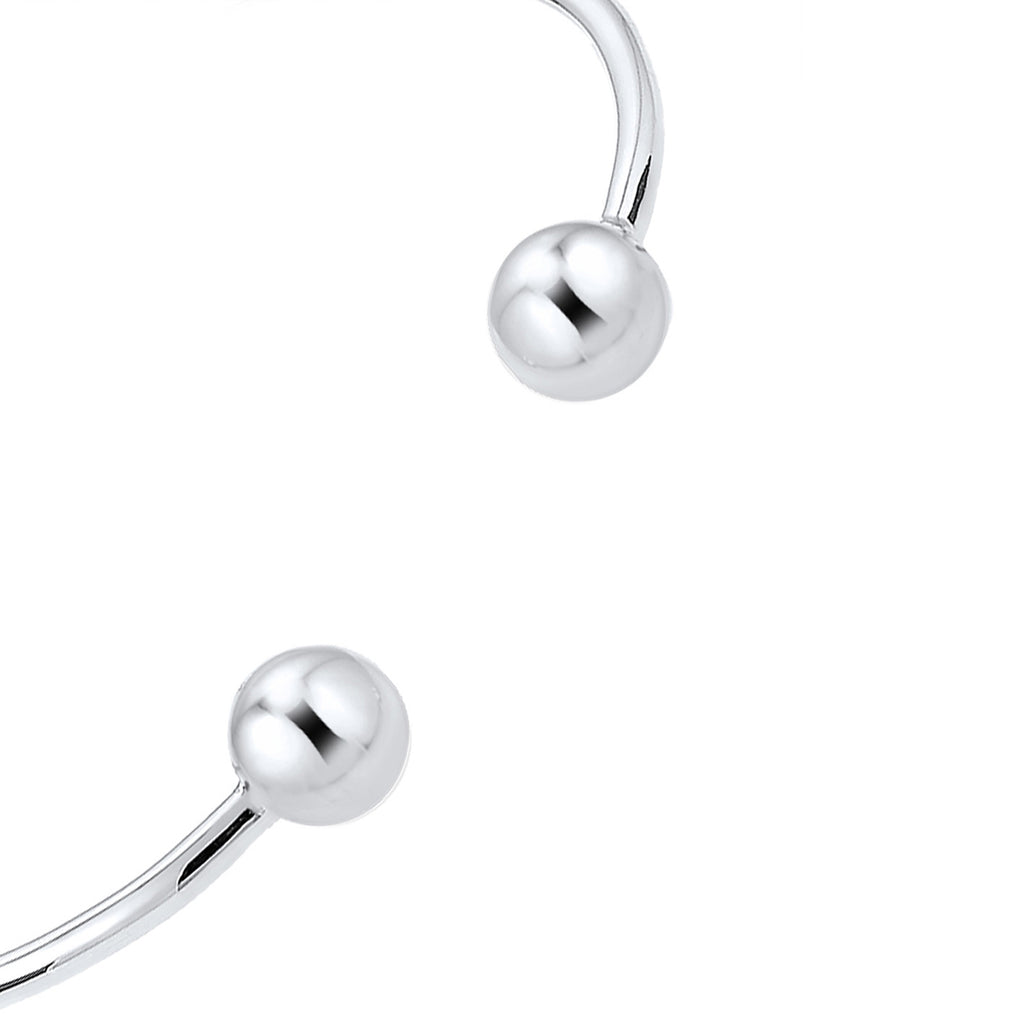 Silver Gelang Perhiasan Perak 925 Wanita Ball Geo Bangle