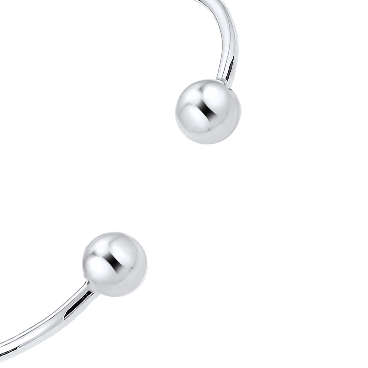 Silver Gelang Perhiasan Perak 925 Wanita Ball Geo Bangle