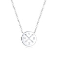 Kalung perak 925 dengan liontin kompas elegan Elli Jewelry